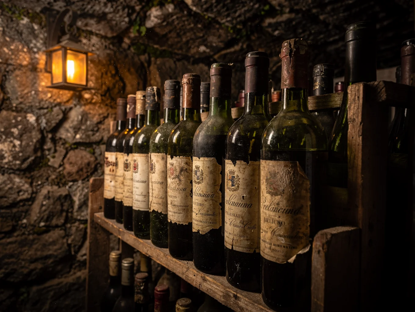 Selection of fine Italian wines in our cellar